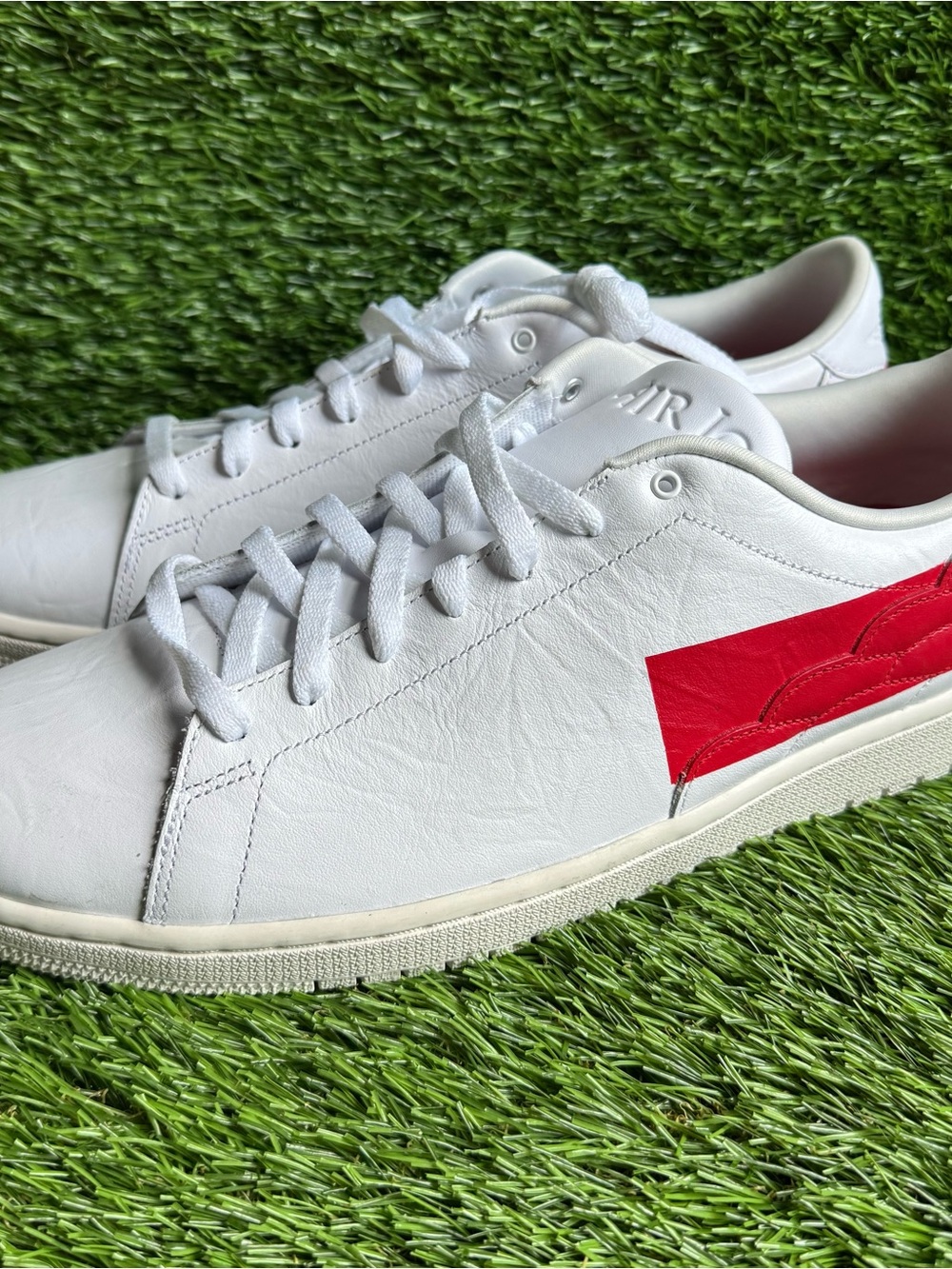 Size 14 Nike Air Jordan 1 Centre Court White University Red DJ2756-101 New Shoes